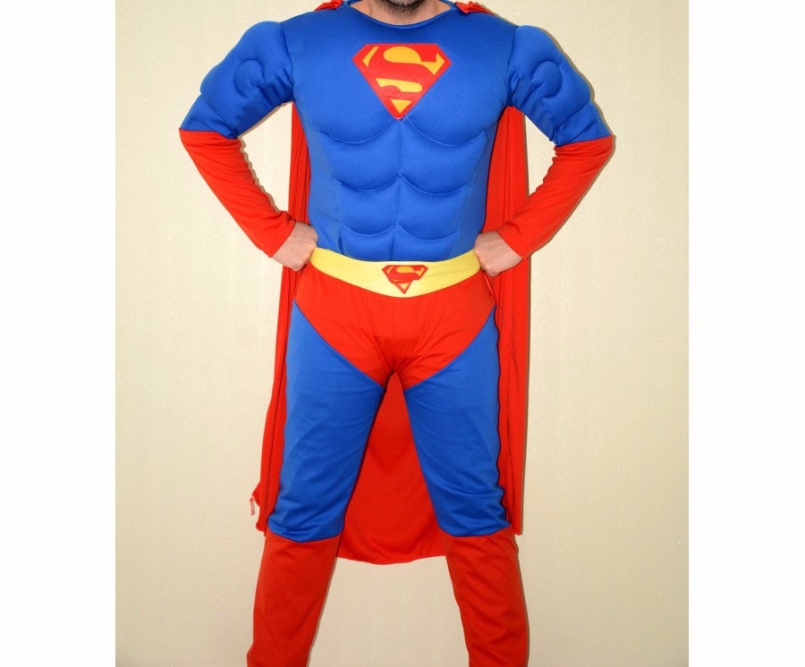 Yetişkin Süperman kostümü