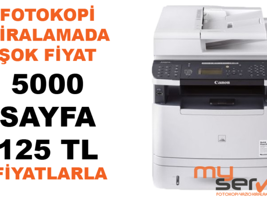 FOTOKOPİ MAKİNASI KİRALAMA 125 TL’DEN BAŞLAYAN FİYATLARLA