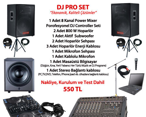 DJ VE DJ SETUP KİRALAMA