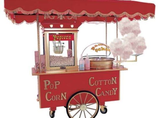 pamuk şeker arabası kiralama ve popcorn arabası kiralama hizmeti