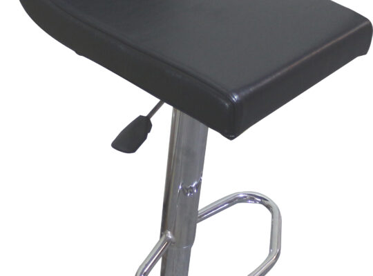 (255-S) Avea Deri Bar Sandalyesi Siyah