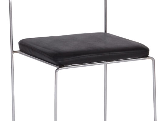 (309-S) Deri Sandalye Siyah