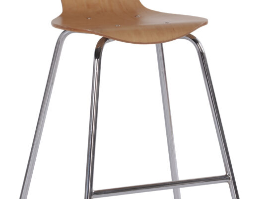 (311-A) Ahşap Bar Sandalye Akça