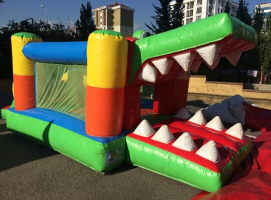 Çocuklar için Şişme Timsah Oyun Evi