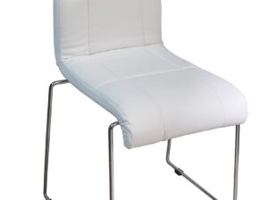 S-126 Beyaz Deri Sandalye