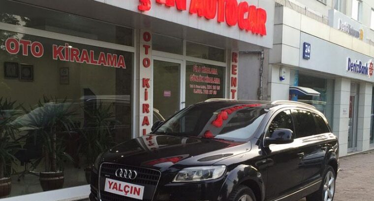 AUDİ Q7 3.0 TDI LINE 240 HP OTOMATİK SUNROOF KİRALAMA