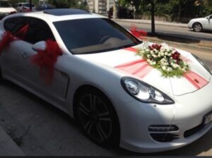 Porsche Düğünlere nişanlara ve özel günlere şöförlü kiralık