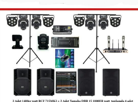 Kiralık ses ışık sistemi hoparlör düğün nişan kına sünnet açılış parti dj