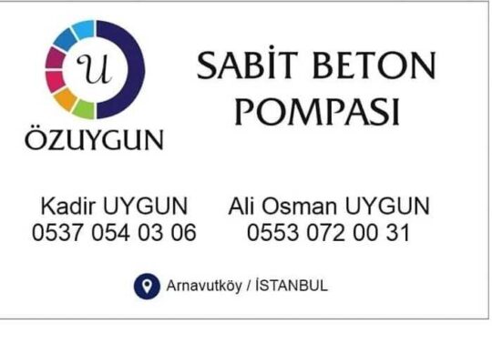 Özuygun Kiralık Sabit Beton Pompası