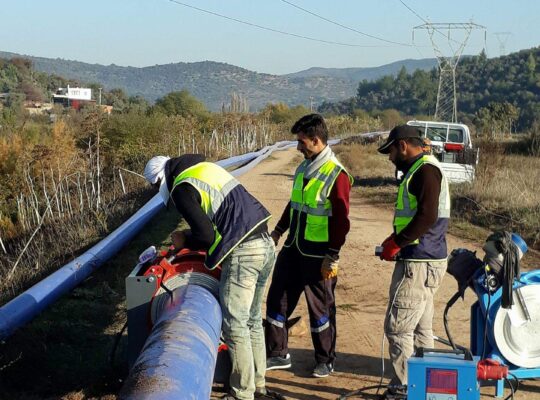 Altyapı Polietilen hdpe pe 100 Boru Alın Kaynağı ve Montajı