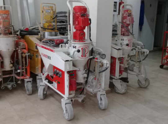 Kiralık Powermix Alçı Sıva Makinası Hazır Sıva Püskürtme Pompası