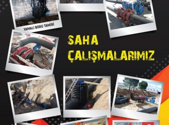 hdpe boru tamir-elektrofüzyon kaynak-alın kaynak-hdpe yakalı beton geçiş ve hdpe kollektör imalatı