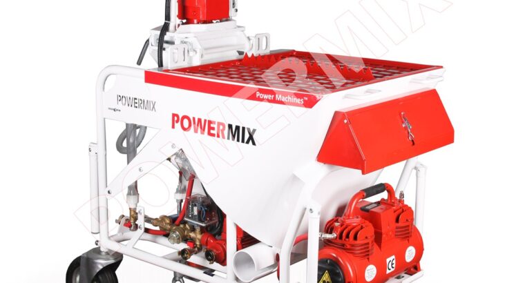 Kiralık Powermix Alçı Sıva Makinası Hazır Sıva Püskürtme Pompası