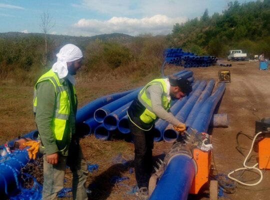 Alt yapı içme suyu arıtma tesisleri DSİ iller bankası büyükşehir belediyeleri hdpe polietilen boru alın kaynağı ve elektrofüzyon kaynağı ustası ve taşeronu 63 mm den 1000/1200/1400/1600 mm kadar alın kaynağı makinalarımız mevcuttur