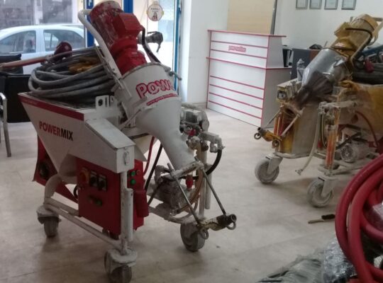 Kiralık Powermix Alçı Sıva Makinası Hazır Sıva Püskürtme Pompası