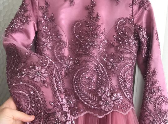 fuşya nişan elbisesi