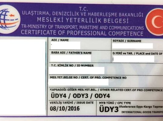 ÜDY3-4/ODY3-4 kiralık belge