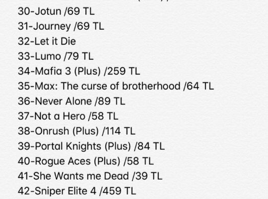 Ps4 Kiralama KADIKÖY MODA+ 2 Dualshock + 60 Dijital Oyun