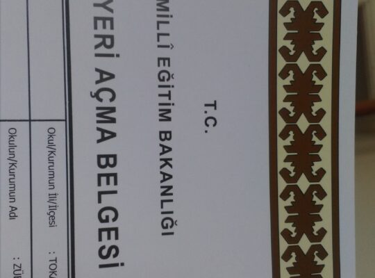 Kuaför iş yeri Açma belgesi