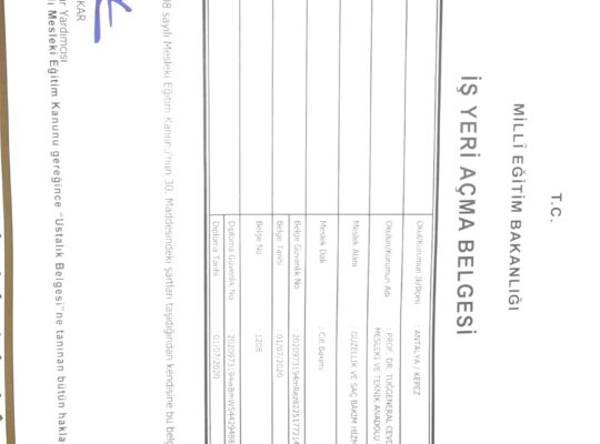 Saç bakım ve güzellik uzmanlığı mı dükkan açma belge mi kiralamak istiyorum