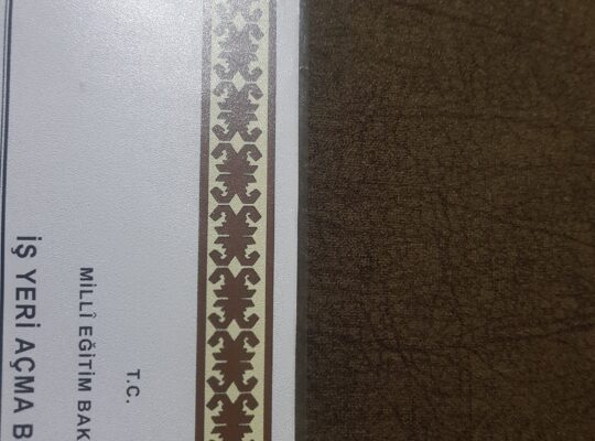 Makine üzerine işyeri açma belgesi