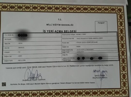 İs yeri açma belgesi kiralık