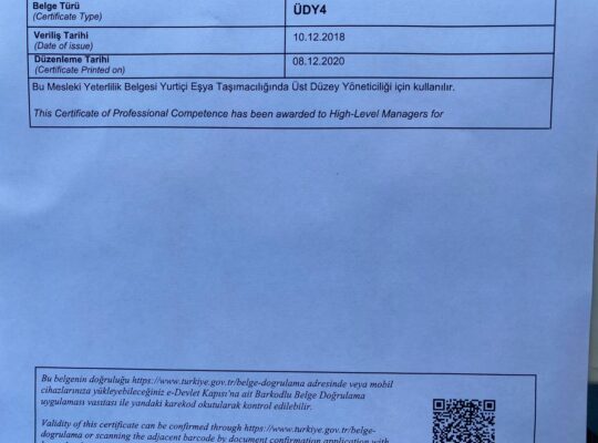 KİRALIK ÜDY1,2,3,4 BELGESİ