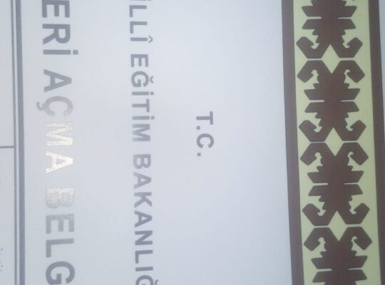 Elektrik ve Elektronik İŞ Yeri Açma Belgesi