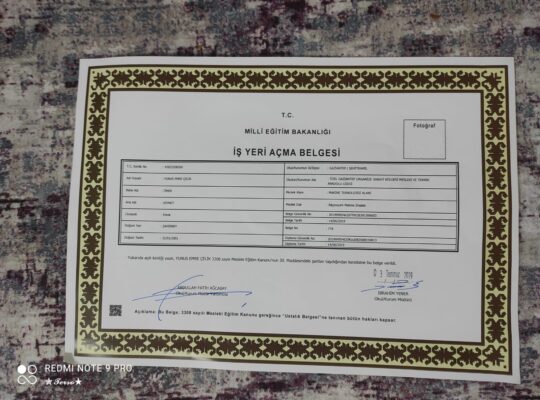 İş yeri açma belgesi