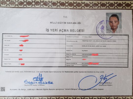 işyeri açma belgesi