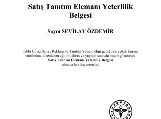 satış teknik eleman belgesi(STE BELGESİ)