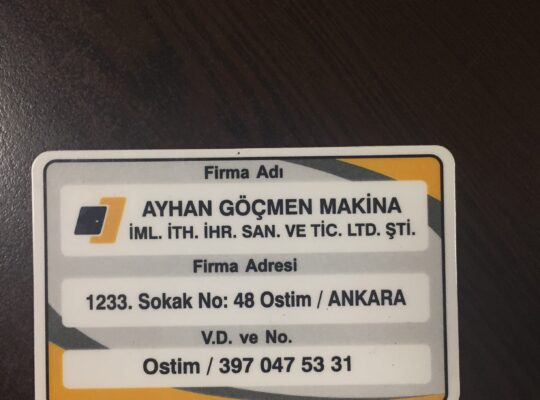 Çelik konstrüksiyon iş yeri açma belgesi