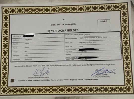 iş yeri açma belgesi