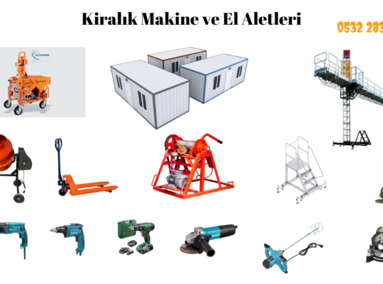 Kiralık El Aletleri (matkap, vidalama, daire testere, sipral, projektör ve bir çok kiralık el aleti)
