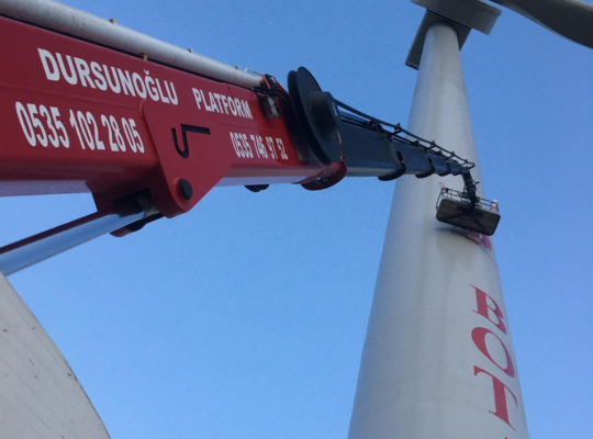 37 METRE SEPETLİ VİNÇ