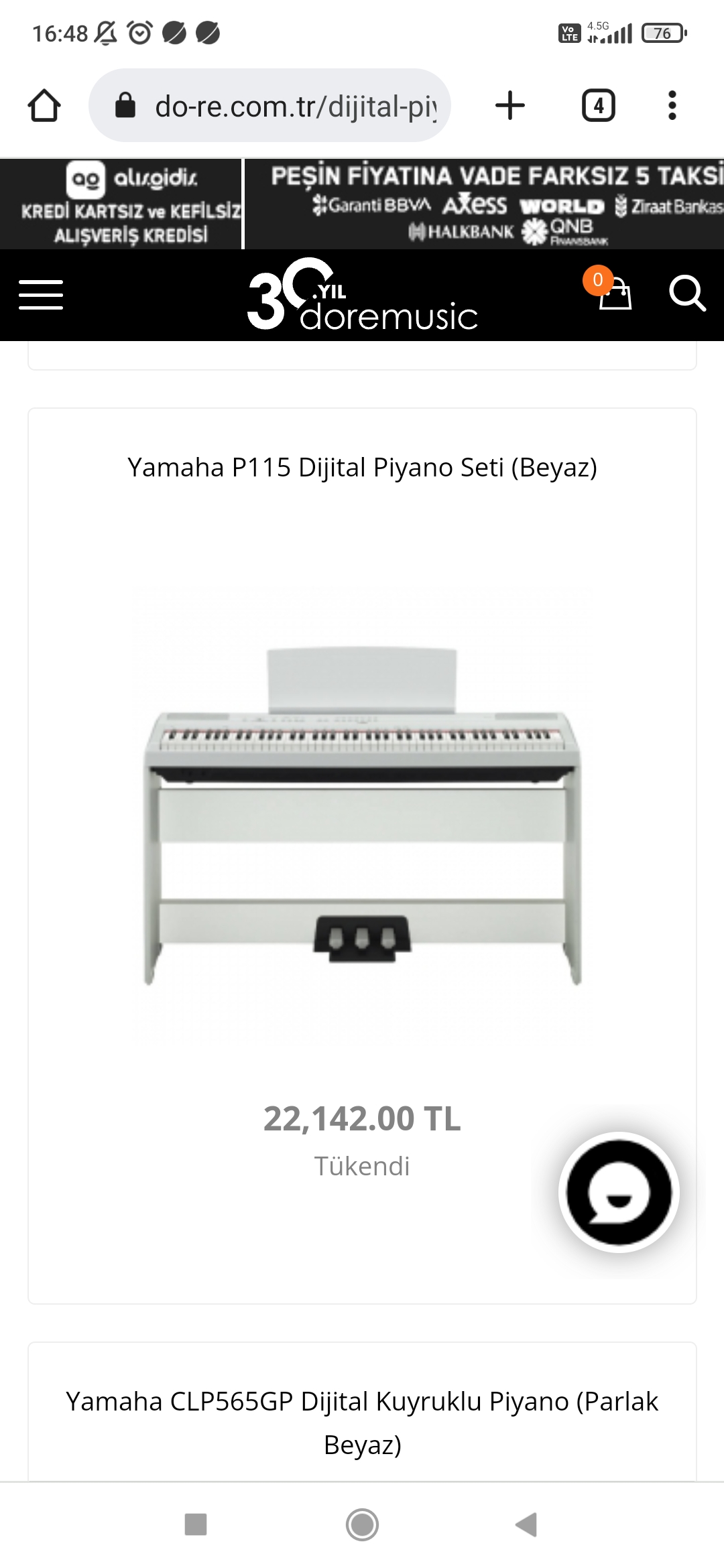 Yamaha dijital piyano saatlik kiralik